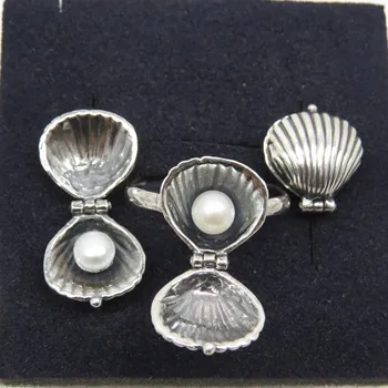 Auskarai-Transformatorius su dviguba perlai ir gamtos baltųjų perlų 1273