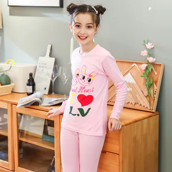 Kalėdų Pižama Sleepwear Nustatyti 9-19years Žiemos Pijama Infantil Medvilnės Pyjama Vaikai Pijama Unicornio Dideli Berniukai Mergaitės Homewear