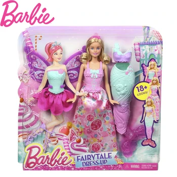Originalias Barbie Dreamtopia Lėlės Sparkle Žibintai Sirend Brillante Mermaid Princesė Lėlės Geriausia Gimtadienio Dovana Girl GFL82