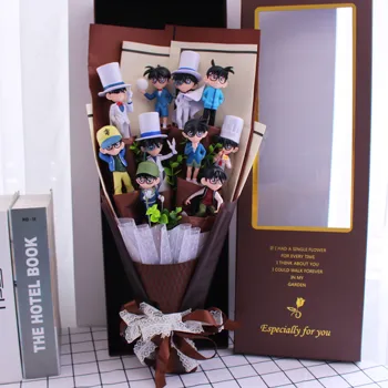 10vnt Karšto Detective Conan Žaislai Veiksmų Skaičiai puokštė dovanų dėžutėje Vaikams Gimtadienio Dovana