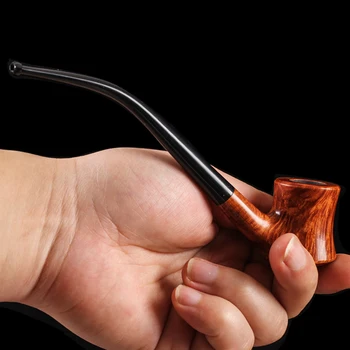 Naujas Hammer Dizaino Rūkymas Nustatyti 3mm Filtras Rūkomojo Tabako Vamzdis Sulenktas Carven Rūkymas Vamzdis Raižyti Briar Medienos Vamzdis Siųsti 5 įrankiai