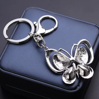 Naujas korėjos mini drugelis dekoravimui automobilių key chain kūrybos dovanėlės mados lady maišelis mažas pakabukas