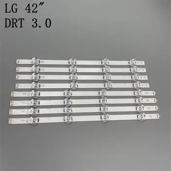 Nauja-0riginal 8 VNT/set LED apšvietimo juostelės juosta LG LC420DUE 42LB3910 INNOTEK DRT 3.0 42 colių A B 6916L-1709A 6916L-1710A