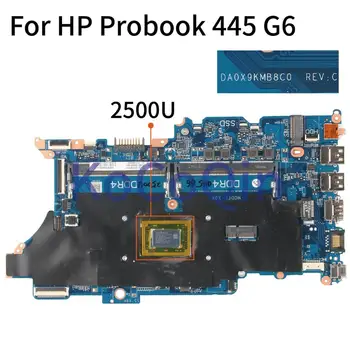 KoCoQin Nešiojamojo kompiuterio plokštę HP Probook 445 G6 2500U Mainboard DA0X9KMB8C0 Išbandyti