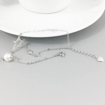 [MeiBaPJ]Aukščiausios kokybės 7mm natūralių apvalių gėlavandenių perlų apyrankė moterų 925 sterlingas sidabro bižuterijos žavesio apyrankę