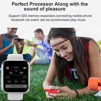 VITOG Daugiafunkcį Smart Watch Paramos SIM TF Kortelę Muzikos grotuvas Smartwatch Miego Stebėti Skambučių Priminimas Žiūrėti 