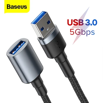 Baseus USB prailginimo Kabelis A Tipo Vyrų ir Moterų Extender USB 3.0 Kabelis Smart TV 
