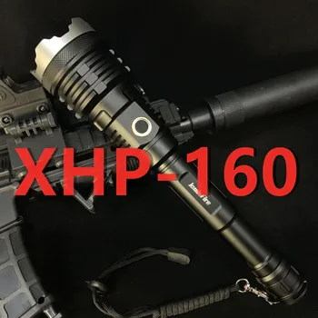 XHP160 labiausiai Galingas Žibintuvėlis Kempingas šviesos Zoomable 21700 įkrovimo lantern, flash šviesos žibintuvėlis led medžioklės 100000 liumenas