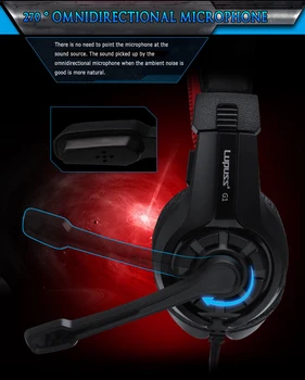Rankų įrangą ant ausies Laidinio Žaidimas Ausinės Žaidimų Ausinės Deep Bass Stereo Su Mikrofonu Už PS4 Nešiojamas PC Gamer