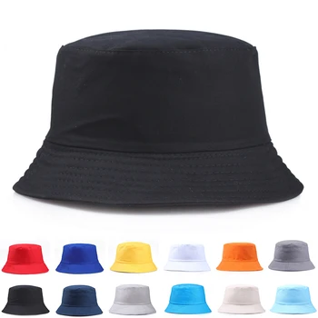 Vientisa spalva Kibiro Kepurę Prekės Vasaros Skrybėlę, Moterų, Vyrų, Panama Butas Kepurės Saulės Skydelis siuvinėjimai Žvejybos Žvejys pagrindas Bob Skrybėlę