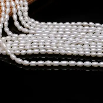 Naujas AA natūralių gėlavandenių perlų balta nereguliarus perlų karoliukai, naudojami papuošalų priėmimo 