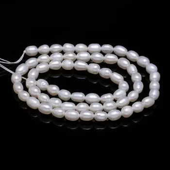 Naujas AA natūralių gėlavandenių perlų balta nereguliarus perlų karoliukai, naudojami papuošalų priėmimo 