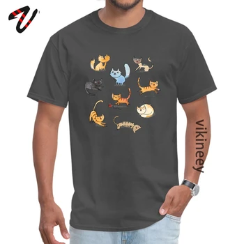 Custom Katės Spausdinti Džiazo Rankovės Tėvo Diena Marškinėliai Pigūs Įgulos Kaklo Grynas Ūdra T-marškinėliai Vyrams, T-marškinėliai Mielas Grafinis Drabužiai