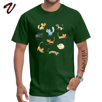 Custom Katės Spausdinti Džiazo Rankovės Tėvo Diena Marškinėliai Pigūs Įgulos Kaklo Grynas Ūdra T-marškinėliai Vyrams, T-marškinėliai Mielas Grafinis Drabužiai