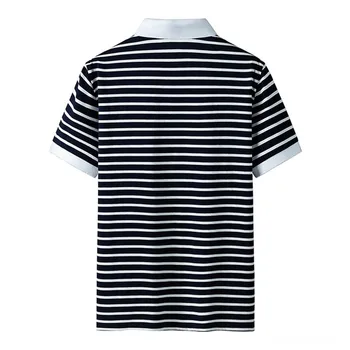 Nauji Polo Marškinėliai Vyrams Mados Laukinių Juostelės Atsitiktinis Šortai Rankovėmis Kvėpuojantis Minkštas Vyrų Drabužiai Viršūnes Tee hombres camisas de polo