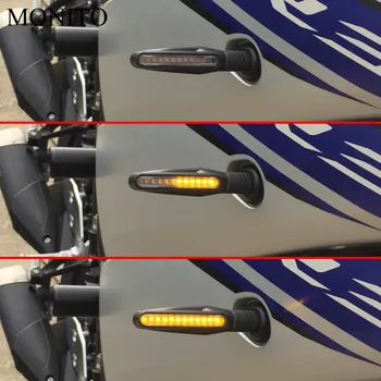 Honda CBR 600 F2,F3,F4,F4i CBR600RR CBR600 CBR750 RR motociklo posūkio signalo lemputė lemputė motokroso tekančio vandens mirgėjimo led