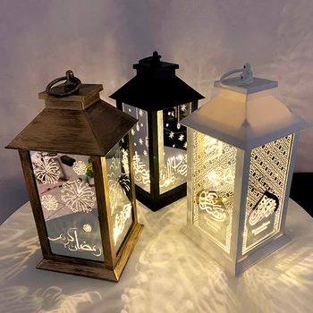 Naujas Ramadanas Papuošalai LED Šviesos Žibintų Festivalis Namų Islamo Musulmonų Šalis Tiekia Kabinti Žibintų Dekoratyvinis Eid Al Adha