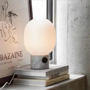Minimalistinio Nordic Dizainas Marmuro G9 LED Lemputė staliukas, Lempa, Miegamojo Kambarį Asmens Biuro Kavos Interjero Dekoravimo Lempos
