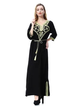 Kaftan Dubajus Abaja Turkija Femme arabų Musulmonų Mados Suknelė Pakistano Afrikos Suknelės Abayas Moterų Islamas Drabužių MSL06