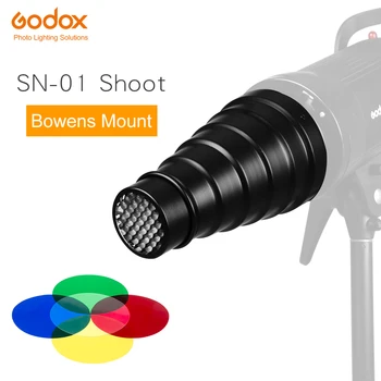 GODOX SN-01 Bowens didelis Snoot Studija 