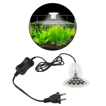 Super Slim LED Akvariumo Vandeniui Šviesos Žuvų Bakas Augalų Auga Clip-on Lempos 110V