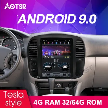 Android 9.0 64GB Tesla Automobilių GPS Navigacijos TOYOTA LAND CRUISER LC100 92-2002 galvos vienetas daugialypės terpės grotuvas, radijo magnetofonas