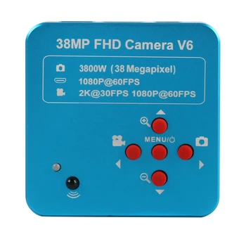 HD 2K 38MP HDMI USB Pramonės Elektroninis Skaitmeninis Mikroskopas su Kamera+200X C Mount Objektyvas+Dvigubas Dėmesio Stovėti PCB Remontas