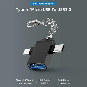 C Tipo Adapteris 2 In 1 Otg Micro Usb Keitiklis Usb C 3.0 Flash Disko Pelės Jungtis, Skirta 