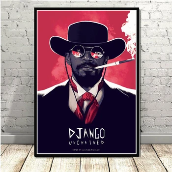Plakatas Ir Spausdina Quentin Tarantino Django Unchained Klasikinis Filmas Kino Meno Tapybos Sienos Nuotraukas Kambarį Namų Dekoro