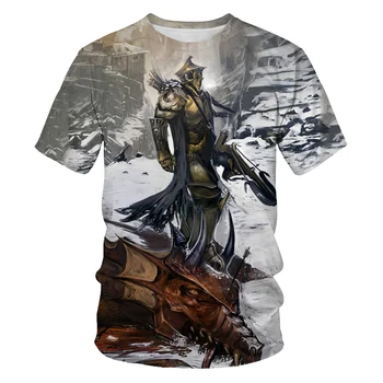 Karo serija simbolių Vasaros naują 3D spausdinimo T-shirt valdinga vyrų cool T-shirt didelio dydžio 6X