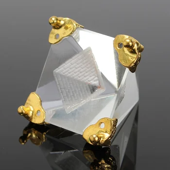 Magija Energijos Gijimas Mini Fengshui Egiptas Crystal Clear Piramidės Ornamentu Miniatiūriniai Kambarį Apdaila