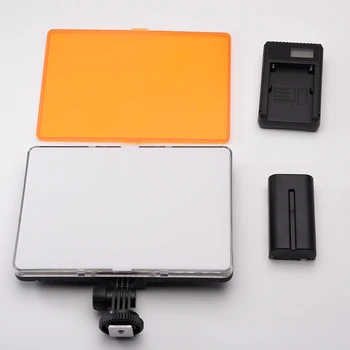 Plonas DSLR Vaizdo LED Šviesos + Baterija + USB Įkroviklį, su Saugojimo Krepšys 