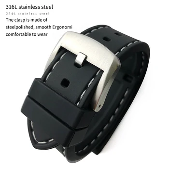 19mm 20mm 21mm 22mm Aukštos Kokybės Gumos Watchband Tinka Tissot T41 1853 T035 T063 Minkšto Silikono Dirželis Žiūrėti Nemokamų Įrankių