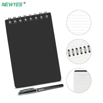 NEWYES A7 dydžio Mini Trinamos Sąsiuvinis Daugkartinio naudojimo, Smart notebook Mikrobangų Banga Debesis Ištrinti Notepad Nešiojamų Dienoraštis 