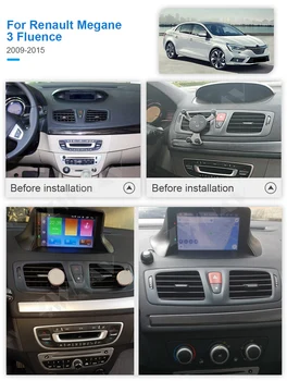 Carplay Už Renault Megane 3 Fluence 2009 2010 2011 2012 2013 Android Grotuvas GPS Vienetas Auto Garso Stereo Radijas, Diktofonas