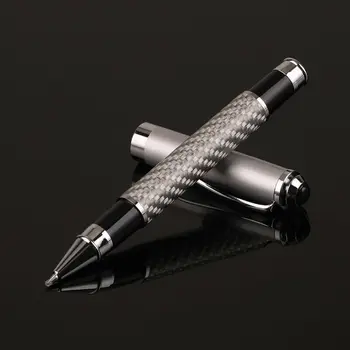 Prabanga J. Gyvatė baltos spalvos anglies pluošto stiliaus tušinukas / Roller ball pen Limited Edition