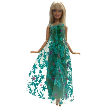 NK 5 Atsitiktinai Princesė Lėlės Dress Pasakos Vestuvių Suknelė Suknelė Šalies Aprangą Barbie Lėlės Geriausias Cosplay Mergaičių Dovana