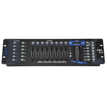 DMX 512 šviesos kontrolės lentelė 192 kanalų programuojamas apšvietimas ir DJ
