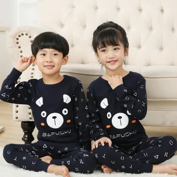 Vaikai pižama 0-13T kūdikių berniukų, mergaičių medvilnės drabužių rinkinius vaikams, cartoon sleepwear paauglių naktį dėvėti pajamy berniukai pajama mergaitės