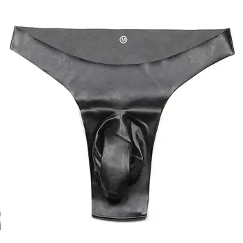 Karšto didysis išpardavimas dirželius naują Latekso kelnės kelnės apatiniai T šortai G string su gaidys varpos apvalkalas, 5 dydis