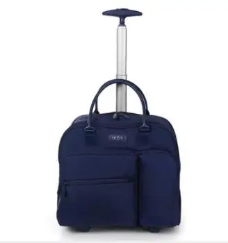 Moterų Kelionės Transportavimo Krepšiai kelionės bagažo krepšiai ant ratų atlikti rankinio bagažo lagaminas moteris Oksfordo Geležinkelių Ratinių bagažo Krepšys