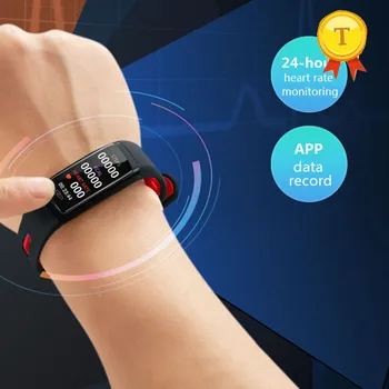 2018 naujas produktas Kraujo Spaudimas Smart Apyrankę Spalvotas Ekranas žmogus Protingas Apyrankė 24H toliau Širdies ritmo Pedometer smart grupė