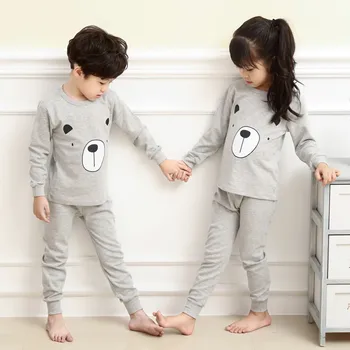 Naujas Atvykimo Vaikų Pižama Nustatyti Medvilnės Vaikų Berniukų Kūdikis Sleepwear Girls Cartoon Homewear Dviejų Dalių Drabužių Rinkiniai Paauglių Pižamos