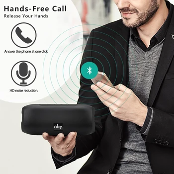 NBY Portable Bluetooth Speaker Wireless Stereo Garsiakalbis Garso Sistema, Lauko Vandeniui Speaker 10W Muzikos Supa