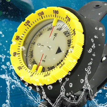 Povandeninis 50m Nardymo Kompasas Profesinės Vandeniui Navigator Skaitmeninis Scuba Šviesos Subalansuotas Žiūrėti Plaukimo