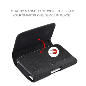 Diržo Dėklas atveju Apversti Magnetinių Piniginės, Odiniai Telefono dėklas skirtas iPhone Xs MAX XR 6 7 8 Plus Universalus Mobiliojo Telefono juosmens Krepšys