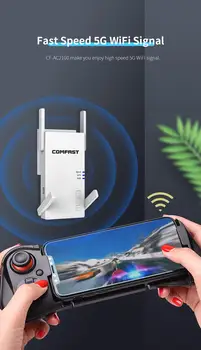 Naujas AC2100 5GWiFi Kartotuvas Maršrutizatoriaus Wifi Range Extender 