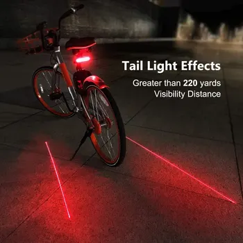 Dviračių uodegos šviesos posūkio signalo-Belaidžio nuotolinio valdymo vandeniui USB įkrovimo kalnų dviračių įspėjamoji lemputė
