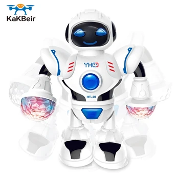 KaKBeir Mini RC Robotas su apšvietimo, Muzikos, Šokių Protingas Modelis Imituojamas pėsčiomis robotai Anksti švietimo Žaislai vaikams