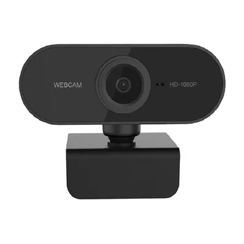 HD 1080P Kamera su Mic USB Kištukas Mini WebCamera Pasukti Fotoaparatai, Kompiuteris PC Live Transliacijos Vaizdo skambučius Konferencijos Darbą